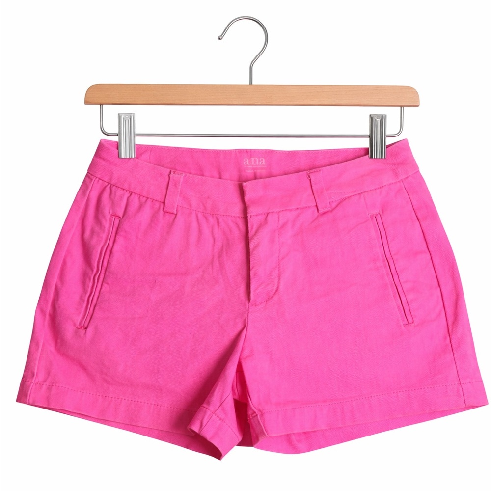 a.n.a Women's Twill Neon Pink Shorts. Size 0. Great Condition. Vibrant